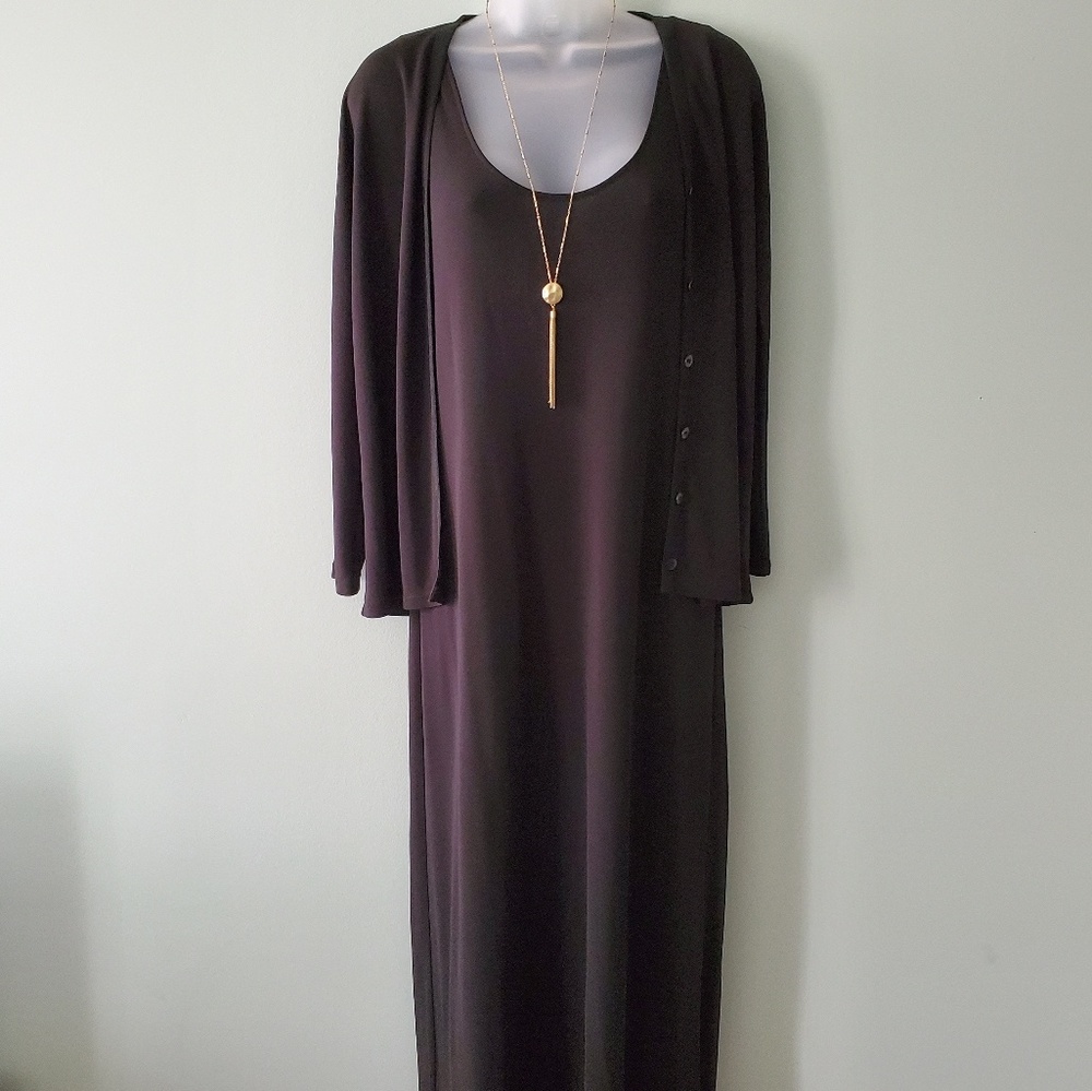 Black Maxi Dress Set